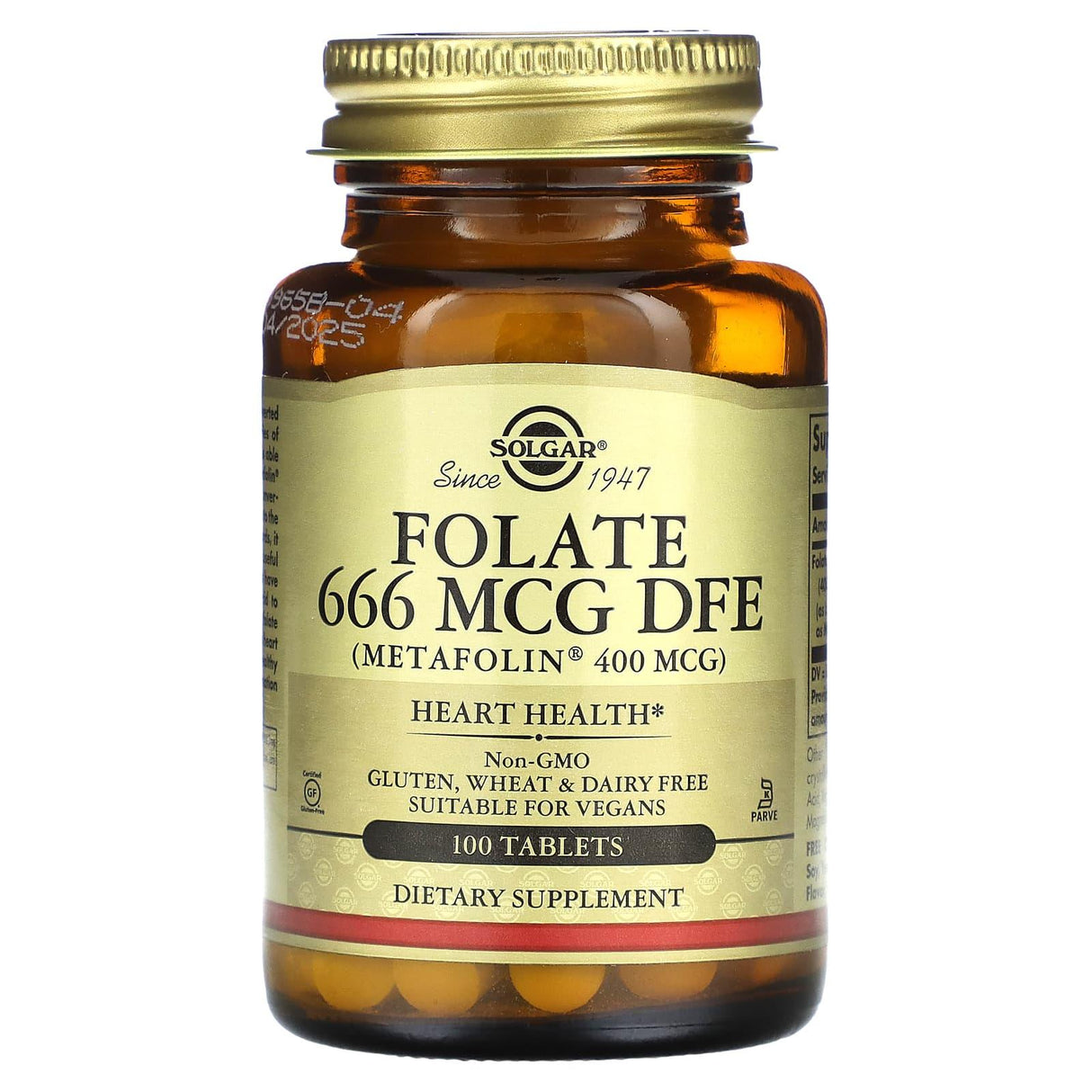 Solgar, Folate, 1,333 mcg DFE, 100 Tablets - Supply Center USA