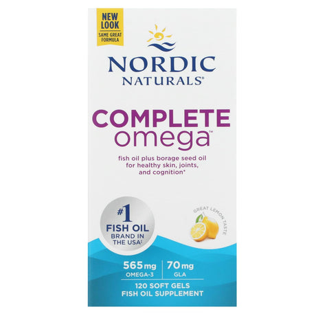 Nordic Naturals, Complete Omega, Lemon, 180 Soft Gels - Supply Center USA