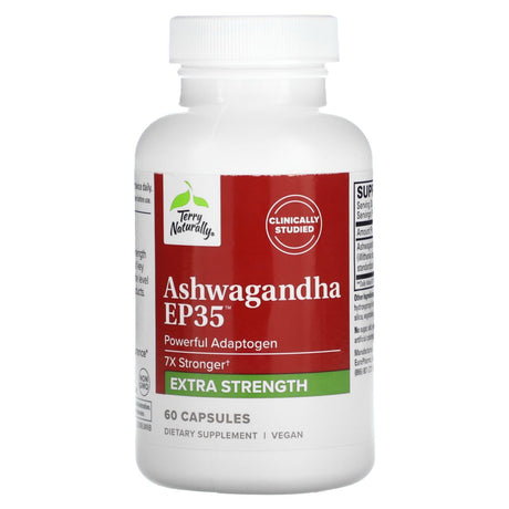 Terry Naturally, Ashwagandha EP35, Extra Strength, 60 Capsules - Supply Center USA