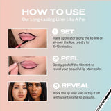 Sacheu Lip Liner Stay-N - Peel off Lip Liner Tattoo, Peel off Lip Stain, Long Lasting Lip Stain Peel Off, Infused with Hyaluronic Acid & Vitamin E, P-Inked - Supply Center USA