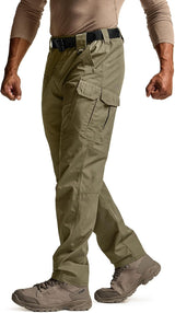 CQR Men'S Tactical Pants, Water Resistant Ripstop Cargo Pants, Lightweight EDC Work Hiking Pants, Outdoor Apparel