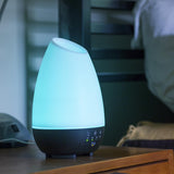 Healthsmart Essential Oil Diffuser, Cool Mist Humidifier and Aromatherapy Diffuser, FSA HSA Eligible with 500ML Tank for Large Rooms, Adjustable Timer, Mist Mode and 7 LED Light Colors, White