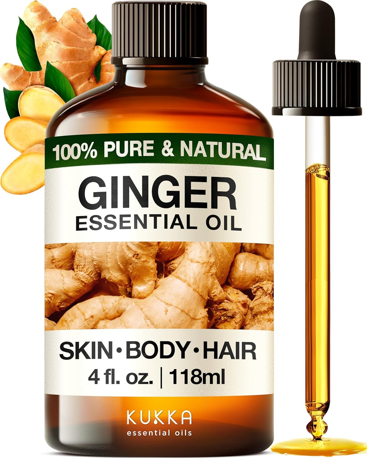 Kukka Tea Tree Oil for Skin, Healthy Hair & Toenails - Huge 4 Fl Oz - 100% Pure Natural Australian Tea Tree Essential Oil - Experience Therapeutic Melaleuca Oil for Scalp, Nails & Soap Making Scent