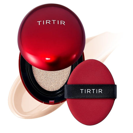 TIRTIR Mask Fit Red Cushion Foundation | Japan'S No.1 Choice for Glass Skin, Long-Lasting, Lightweight, Buildable Coverage, Semi-Matte, All Skin Types, Korean Cushion Foundation, (0.63 Oz.), 21N Ivory - Supply Center USA