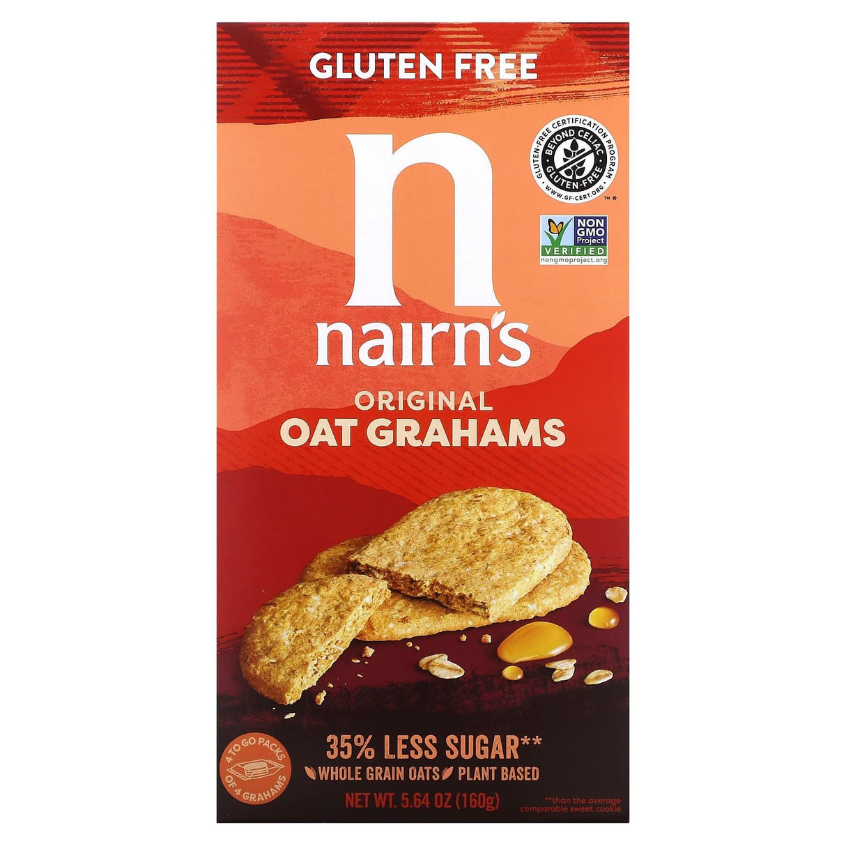 Nairn's Inc, Oat Grahams, Gluten Free, Ginger, 5.64 oz (160 g) - Supply Center USA