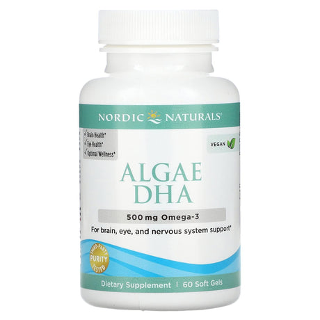 Nordic Naturals, Algae DHA, 250 mg, 60 Soft Gels - Supply Center USA