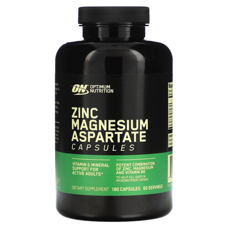 Optimum Nutrition, Zinc Magnesium Aspartate, 90 Capsules - Supply Center USA