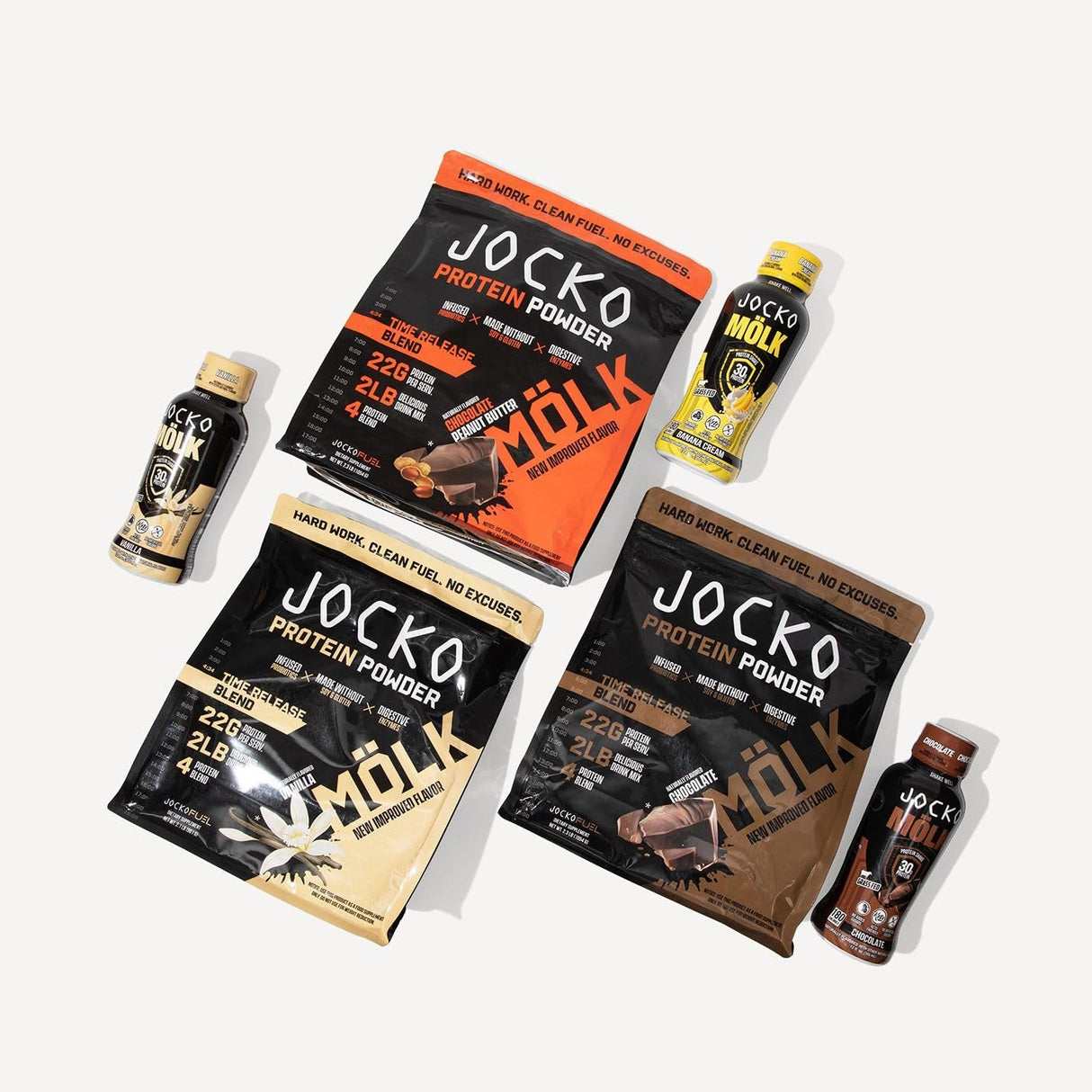 Jocko Mölk 30G Grass Fed Protein Shakes – No Added Sugar Protein Drinks KETO Friendly - Ready to Drink 12 FL Oz (Pack of 12) Chocolate