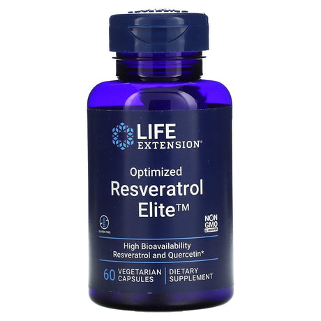 Life Extension, Optimized Resveratrol Elite, 60 Vegetarian Capsules - Supply Center USA