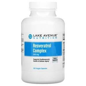 Lake Avenue Nutrition, Resveratrol Complex, 500 mg, 250 Veggie Capsules - Supply Center USA