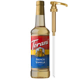 Torani Coffee Syrup, Vanilla Flavored Syrup for Drinks, Pump Included, 25.4 Fl Oz