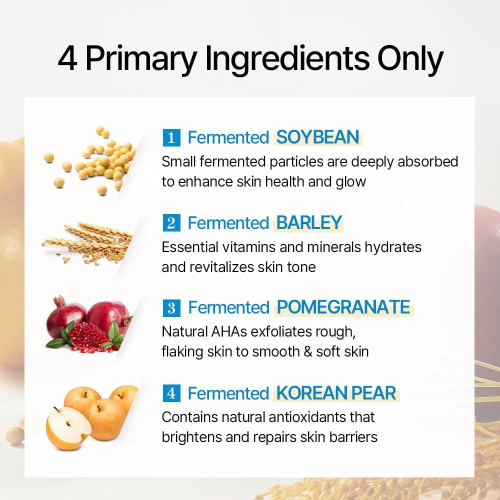 Mixsoon Bean Essence Vegansnail, Exfoliating Essence for Face, Hydrating Korean Skin Care, Glassskin 0.05 Fl.Oz /1.5Ml