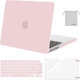 MOSISO Compatible with Macbook Pro 14 Inch Case 2024 2023 2022 2021 M4 M3 M2 M1 Pro Max A3112 A3185 A3401 A2918 A2992 A2779 A2442, Plastic Hard Shell&Keyboard Cover&Screen Film&Pouch, Black