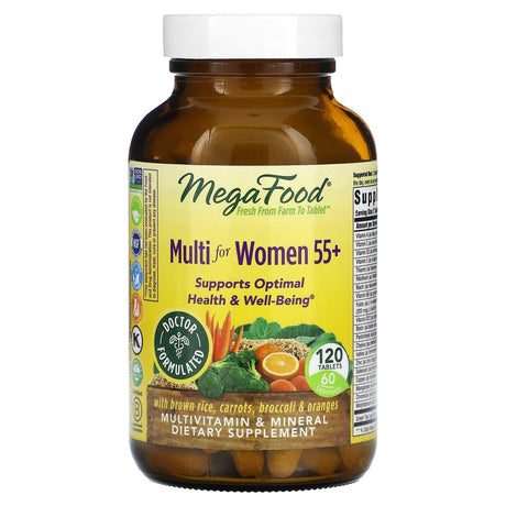 MegaFood, Women's 55+, Advanced Multivitamin, 60 Tablets - Supply Center USA