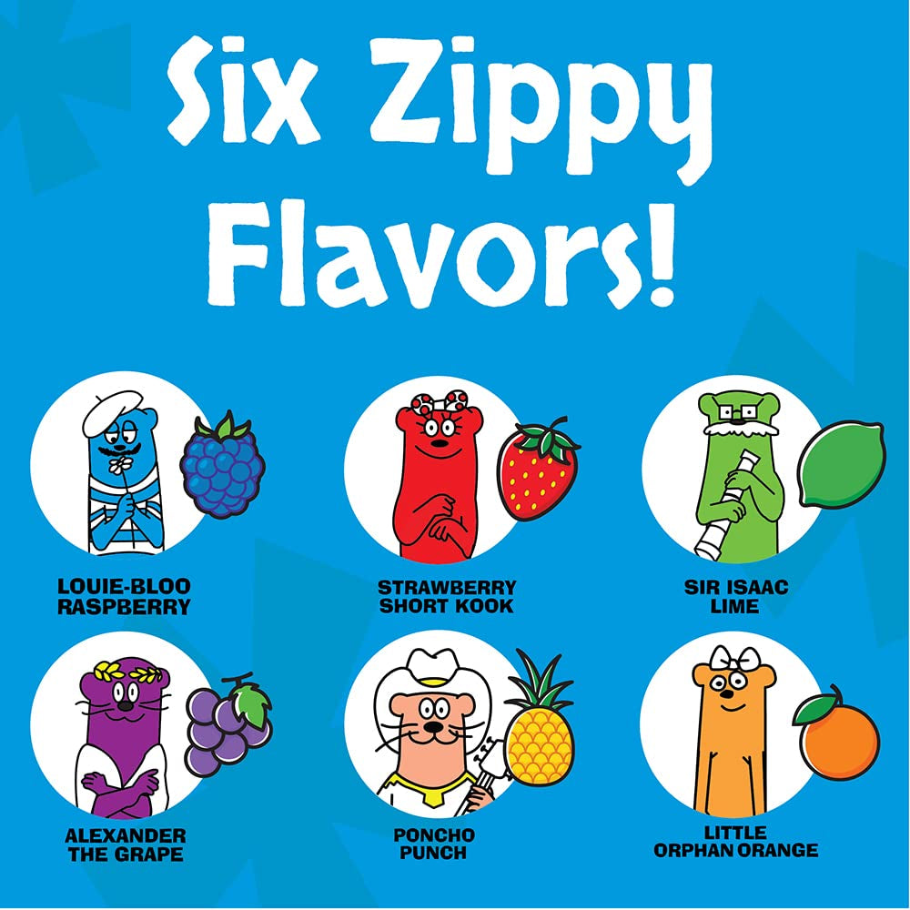 Otter Pops, Giant Original 5.5Oz, 27 Ice Pops, Six Zippy Flavors