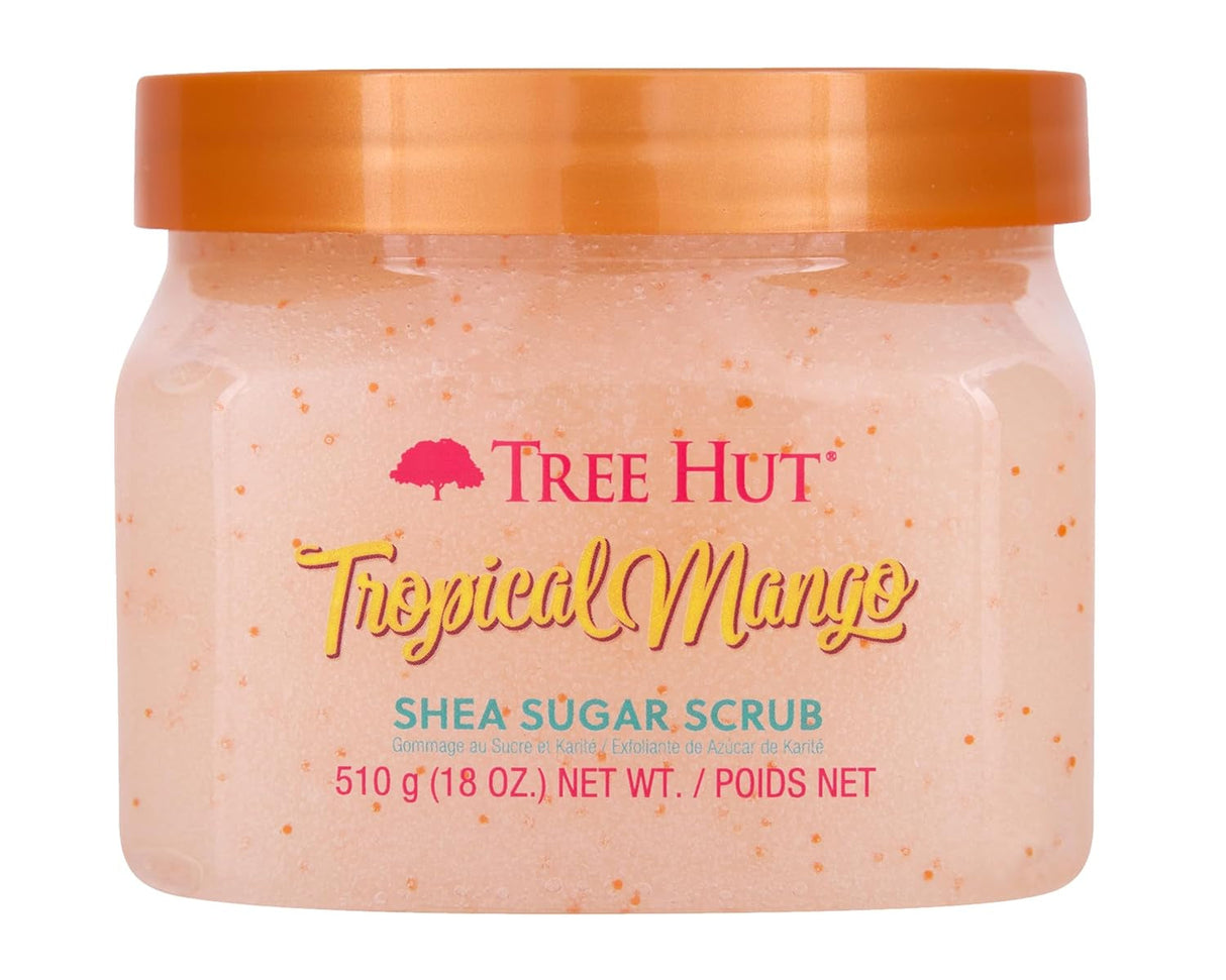 Tree Hut Blue Lagoon Shea Sugar Scrub | Exfoliating Body Scrub Removes Dead, Dry Skin for a Soft & Hydrated Feel | Nourishing Essential Body Care | 18 Fl Oz.