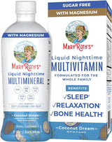 Maryruth Organics Nighttime Liquid Multimineral Sleep Supplement, Sugar Free, Calm Magnesium Citrate Sleep, NO Melatonin, Calcium Magnesium Zinc, 4 Flavors Available, Vegan, Gluten Free, 32 Servings - Supply Center USA