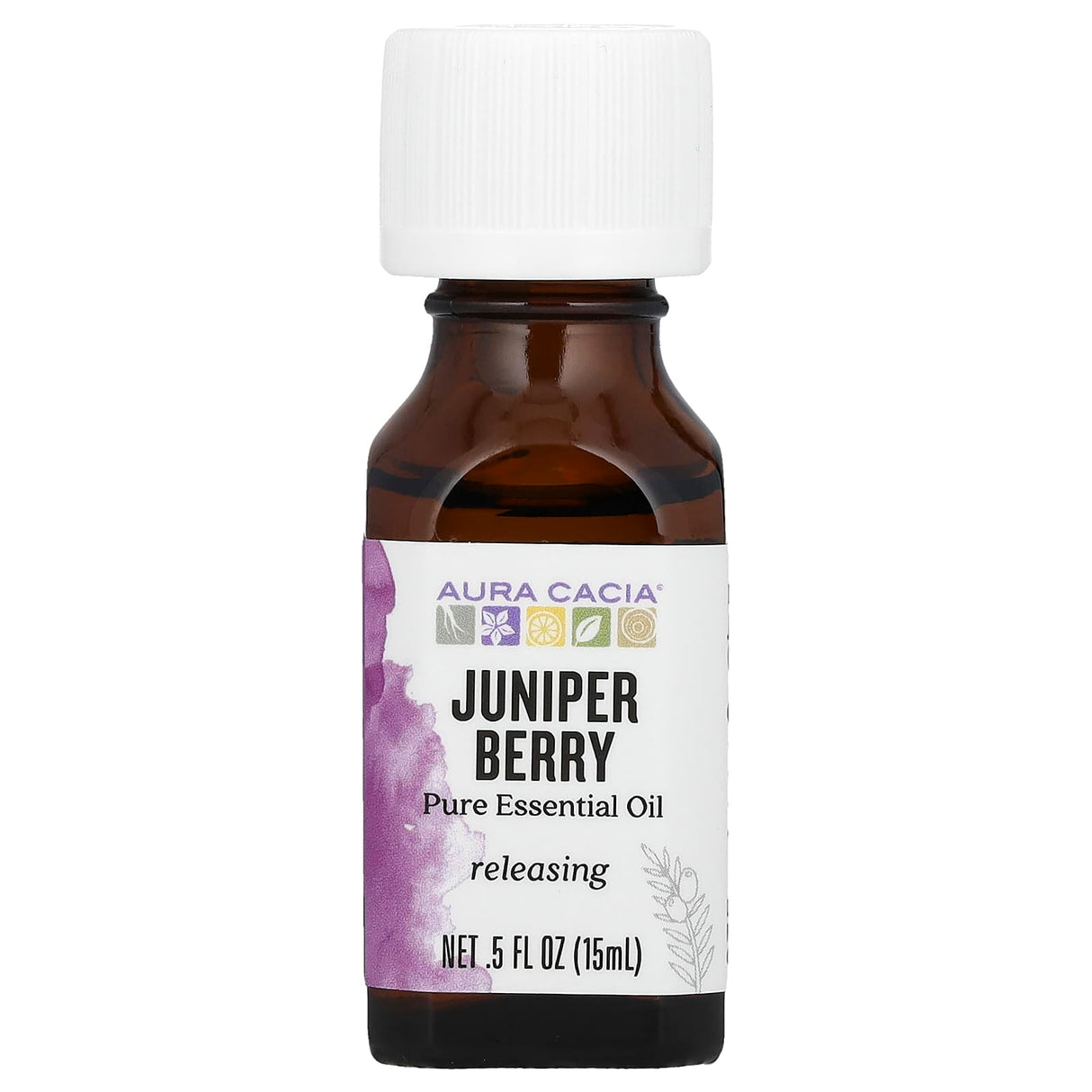 Aura Cacia, 100% Pure Essential Oil, Juniper Berry, .5 fl oz (15 ml)