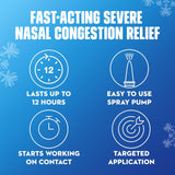Mucinex Sinus-Max Nasal Spray Decongestant, 12 Hour Over-The-Counter Medication Nose Spray for Sinus Relief, Nasal Decongestants for Adults & Sinus Congestion, Cooling Menthol, 0.75 Fl Oz
