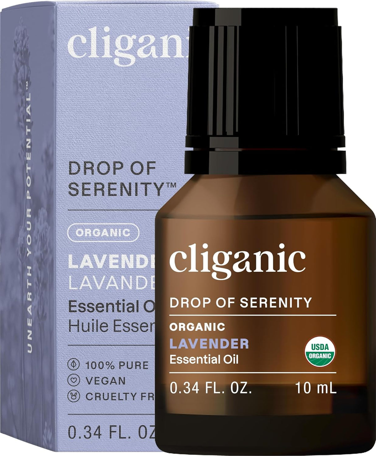 Cliganic Organic Essential Oils Set (Top 5) - 100% Pure Natural - Aromatherapy, Candle Making - Peppermint, Lavender, Eucalyptus, Lemongrass & Orange (Packaging May Vary)