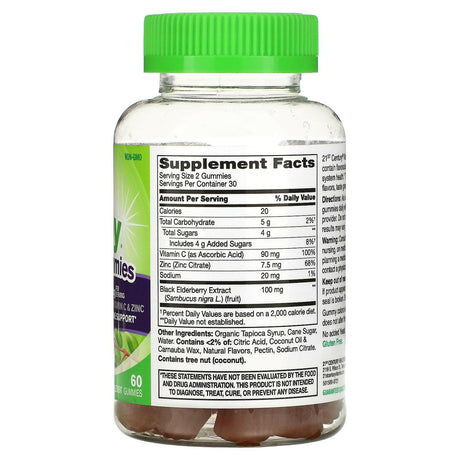 21st Century, VitaJoy Gummies, Sambucus Elderberry, 60 Vegetarian Gummies - Supply Center USA