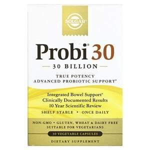 Solgar, Probi 30 Billion, 30 Vegetable Capsules - Supply Center USA