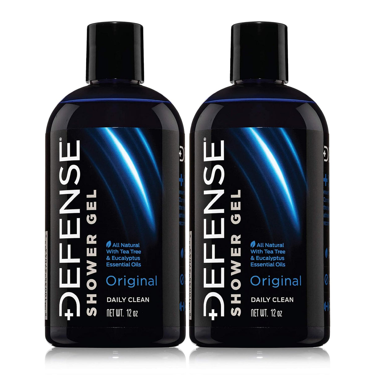 Defense Soap Organic Body Wash - All Natural Shower Gel with Eucalyptus, Aloe Vera. Wrestling Inspired, for All Skin Types. 32 Oz