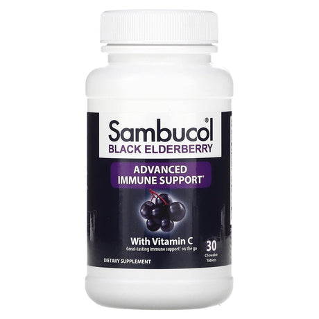 Sambucol, Black Elderberry, 30 Chewable Tablets - Supply Center USA