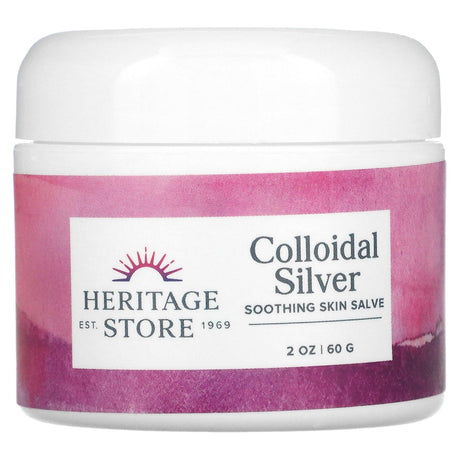 Heritage Store, Colloidal Silver Salve, 2 oz (60 g) - Supply Center USA