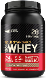 Optimum Nutrition Gold Standard 100% Whey Protein Powder, Double Rich Chocolate, 2 Pound (Packaging May Vary)
