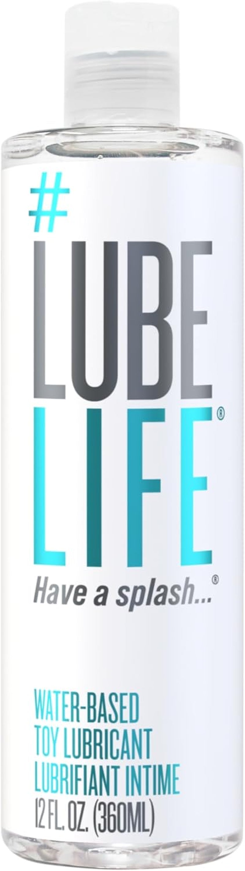 Lube Life Water-Based Toy Lubricant, Toy-Safe Lube for Men, Women and Couples, Non-Staining, 8 Fl Oz