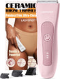 MANSPOT Manscape Groin & Body Hair Trimmer for Men, Electric Ball Trimmer Pubic Trimmer Shaver,Manscape Kit with 4 Guard,Replaceable Ceramic Blade Heads,Waterproof Wet/Dry Shaver,90 Minutes Shaving