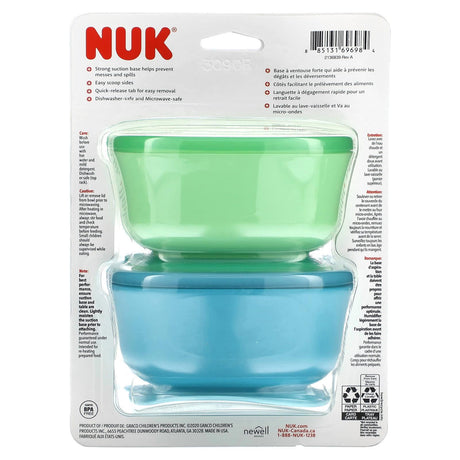 NUK, Suction Plates, 6M+, 2 Pack - Supply Center USA