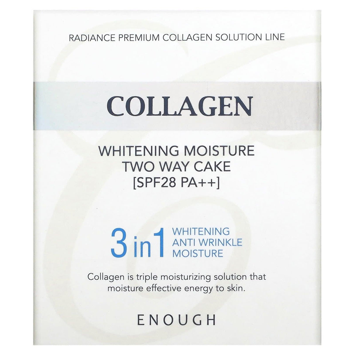 Enough, Collagen, Whitening Moisture Two Way Cake, SPF 28 PA++, #13, 26 g - Supply Center USA