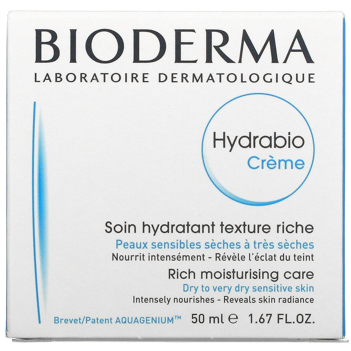 Bioderma, Hydrabio, Rich Moisturising Care Cream, 1.67 fl oz (50 ml) - Supply Center USA