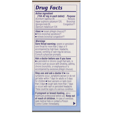 Boericke & Tafel, Bronchial & Breathing Aide, 100 Tablets - Supply Center USA