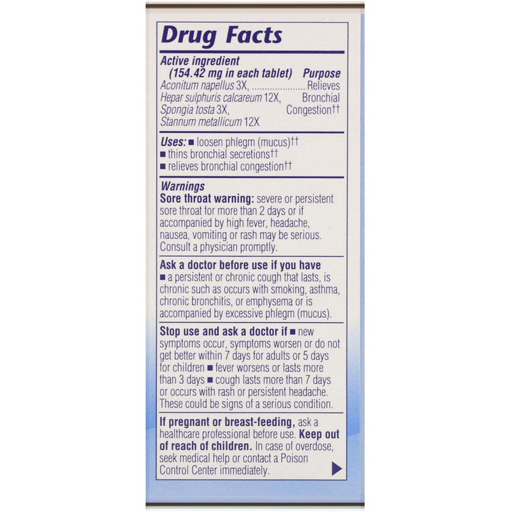 Boericke & Tafel, Bronchial & Breathing Aide, 100 Tablets - HealthCentralUSA