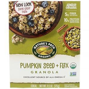 Nature's Path, Organic Pumpkin Seed + Flax Granola Cereal, 11.5 oz (325 g) - Supply Center USA