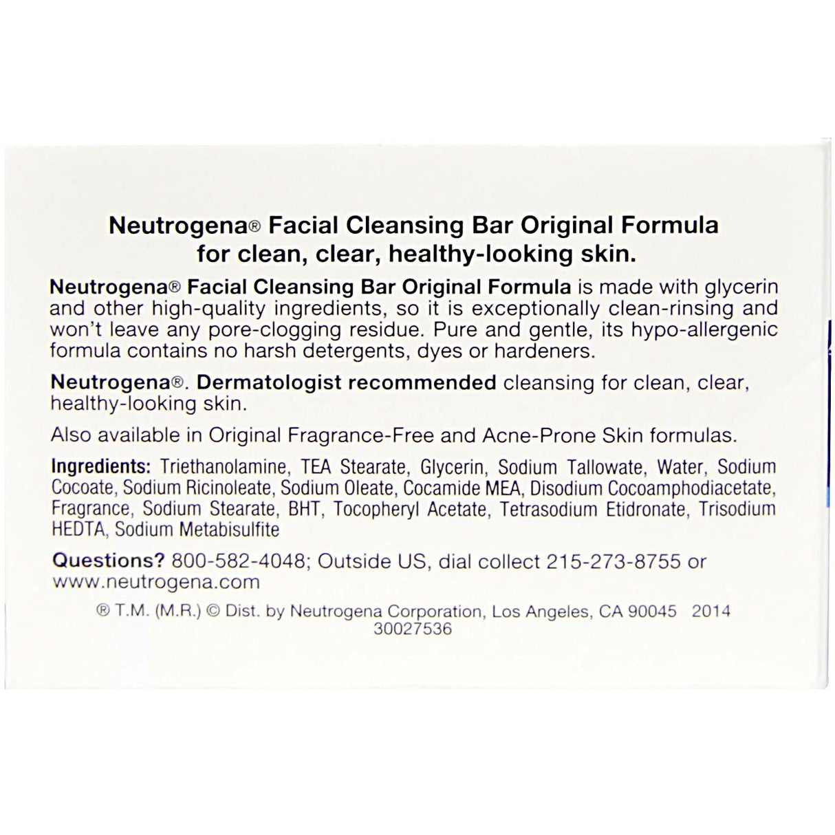 Neutrogena, Facial Cleansing Bar, 3.5 oz (100 g) - Supply Center USA