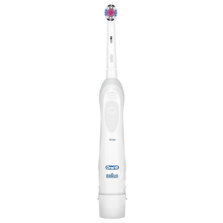 Oral-B, Oral-B 3D White Brilliance Whitening Battery Toothbrush, White, 1 Toothbrush - Supply Center USA