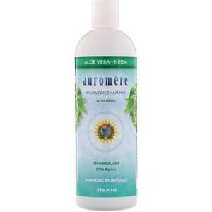 Auromere, Ayurvedic Shampoo with Neem, Aloe Vera, 16 fl oz (473 ml) - Supply Center USA