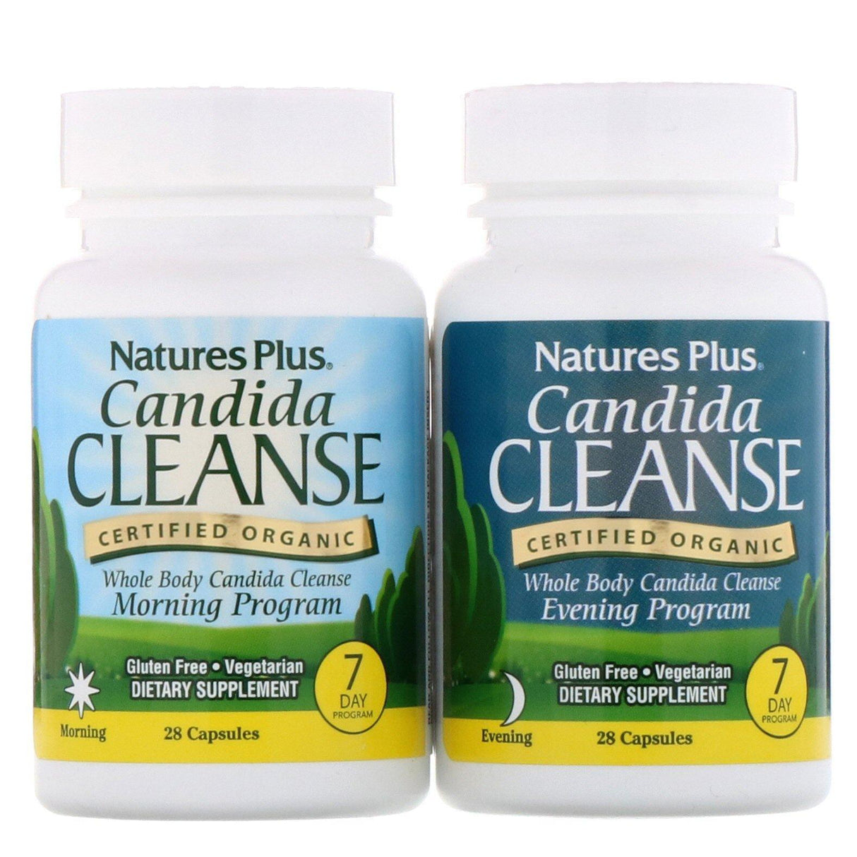 Nature's Plus, Candida Cleanse, 7 Day Program, 2 Bottles, 28 Capsules Each - Supply Center USA