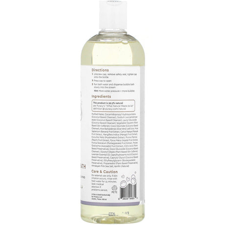 Puracy, Natural Baby Bubble Bath, Lavender & Vanilla, 16 fl oz (473 ml) - Supply Center USA