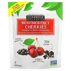 Stoneridge Orchards, Montmorency Cherries, Dipped in Dark Chocolate, 70% Cocoa, 5 oz (142 g) - HealthCentralUSA