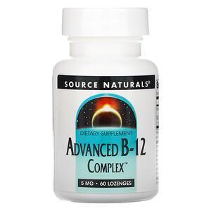 Source Naturals, Advanced B-12 Complex, 5 mg, 60 Lozenges - Supply Center USA