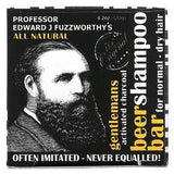 Professor Fuzzworthy's, Gentlemans Beer Shampoo Bar, Activated Charcoal, For Normal - Dry Hair, Minty Rosemary, 4.2 oz (120 g) - Supply Center USA