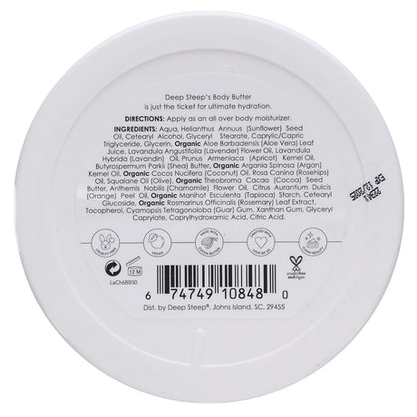 Deep Steep, Body Butter, Grapefruit Bergamot, 6 oz (170 g) - Supply Center USA