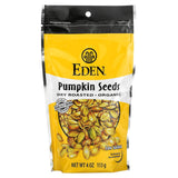 Eden Foods, Pocket Snacks, Organic Pumpkin Seeds, Dry Roasted, 12 Packages, 1 oz (28.3 g) Each - Supply Center USA