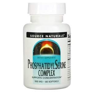 Source Naturals, Phosphatidyl Serine Complex, 500 mg, 60 Softgels - Supply Center USA