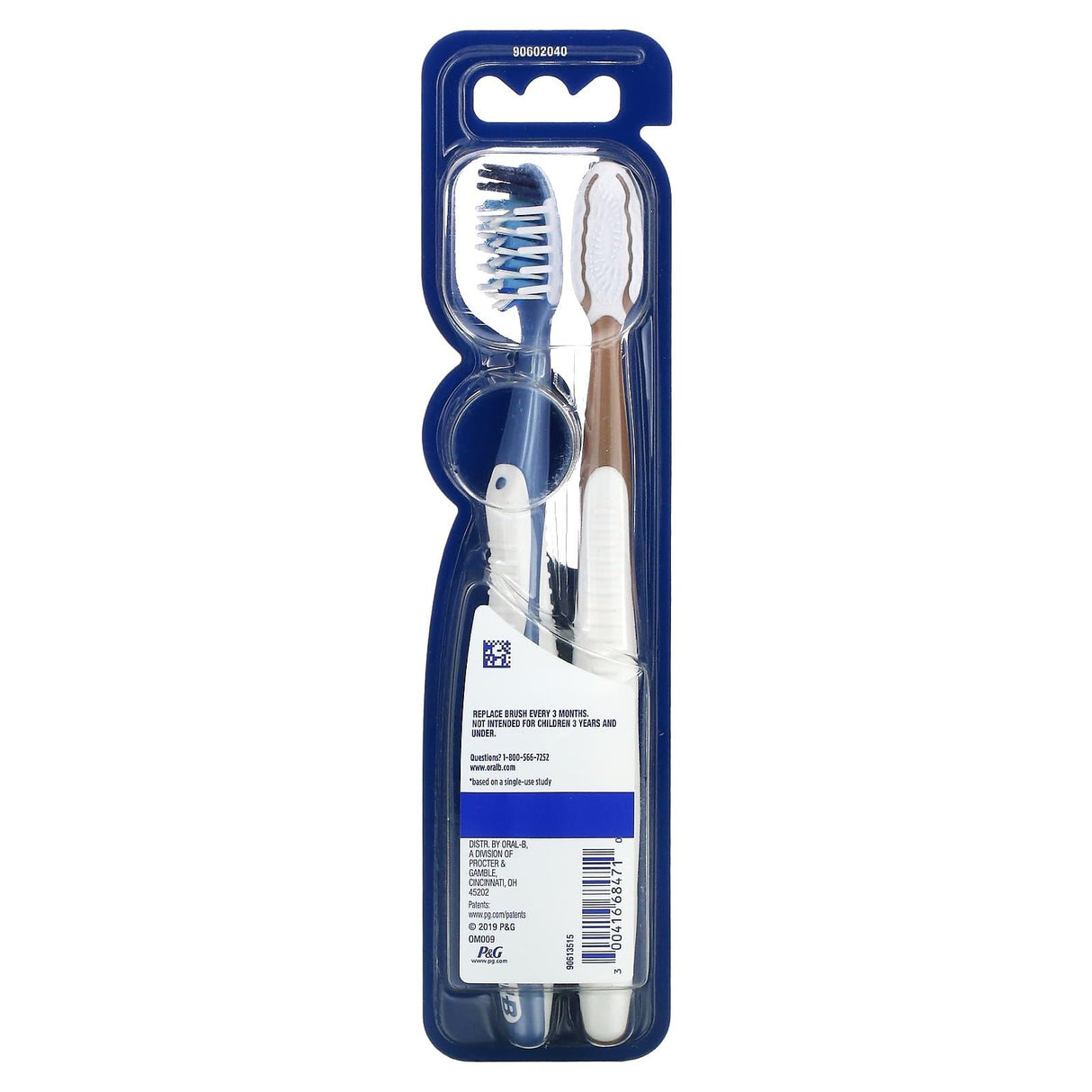 Oral-B, CrossAction All In One Toothbrush, Medium, 2 Pack - Supply Center USA